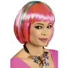 Perruque Gigi Fuchsia/Turquoise/Jaune