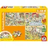 Schmidt Spiele 3 Puzzles - Plaisir au zoo