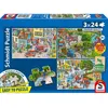 Schmidt Spiele 3 Puzzles - Pompiers
