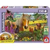 Schmidt Puzzle 150 pièces : Mignons visiteurs dans la prairie