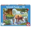 Schmidt Spiele - 56161 - Puzzle - Chevaux dans Le Ruisseau - 150 Pièces
