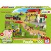 Schmidt Spiele Puzzle 100 pièces - Farm World : Ferme et marché