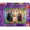 Puzzle 1000 pièces : Adorable scène de chiots
