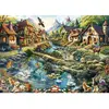 Puzzle 1000 pièces : Village en lisière de forêt