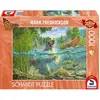 Schmidt Puzzle 1000 pièces : Labrador sable à la pêche