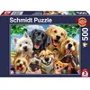 Schmidt, Dog Selfie Puzzle - 500pc, Puzzle, Ages 12+, 1 Players