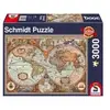 Schmidt Spiele Puzzle Mappemonde antique, 3000 pcs