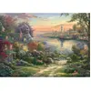 Schmidt Spiele 58785 Puzzle Thomas Kinkade, New England Harbor, 1000 pièces, Multicolore