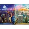 Schmidt Spiele - Lars Stewart, New York, Nuit et Jour, Puzzle de 1000 pièces, 59905, Coloré