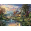 Schmidt Spiele Puzzle 500 pièces - Thomas Kinkade : Nature'S Paradise, boîte en métal