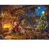 Schmidt Spiele Puzzle 1000 pièces : Le Père Noël et ses lutins
