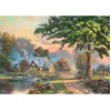 Schmidt Puzzle 1000 pièces en bois : Le vieux moulin à eau - Thomas Kinkade