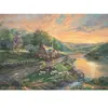 Schmidt Spiele Puzzle 1000 pièces : Aube à Emerald Valley - Thomas Kinkade