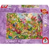 Puzzle 2000 pièces : Magnifique jardin des papillons
