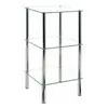 Etagère 3 rayons - SWITHOME - Belly - Chrome - Verre trempé transparent