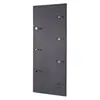 3S. x Home Garderobe murale décor granit 7 crochets acier chromé