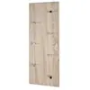 3S. x Home Garderobe murale 7 crochets métalliques noirs et chromés