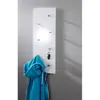 HAKU ENJOY YOUR HOME APPRECIEZ VOTRE INTERIEUR Patère Big Eddy - MDF et acier nickelé chromé - 80x6x30 cm - Blanc