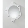 3S. x Home Garderobe murale ronde avec miroir 6 crochets en acier