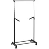 3S. x Home Portant en acier hauteur ajustable par poignée noir
