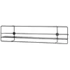 HAKU Möbel étagère Murale Noir, métal - Dim.: L 90 cm x H 21 cm x P 14 cm, Style: Modern