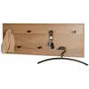 3S. x Home Garderobe murale 7 crochets métalliques