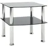 HAKU ENJOY YOUR HOME APPRECIEZ VOTRE INTERIEUR Table d'Appoint en Verre Gaïa 45cm Noir
