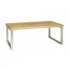 HAKU ENJOY YOUR HOME APPRECIEZ VOTRE INTERIEUR Maisonetstyles Table Basse 100x60x38 Cm Naturel Et Chromé
