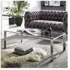 HAKU ENJOY YOUR HOME APPRECIEZ VOTRE INTERIEUR Table basse avec structure en Inox brillant et plateau en Verre trempé Transparent
