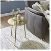 HAKU Möbel Table basse ronde VERA en métal dorée 45cm - 45 x 45 x 45 cm - Usinestreet