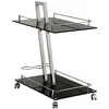 Haku möbel 89553 chariot de service pour desserte chromé/noir 60 x 40 x 72 cm