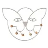MCD 3S. x Home Garderobe murale Chat avec 6 crochets