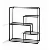 HAKU ENJOY YOUR HOME APPRECIEZ VOTRE INTERIEUR Étagère Murale 3 Niveaux Inaya 60cm Noir - Paris Prix - Contemporain - Design - Laqué