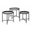 HAKU ENJOY YOUR HOME APPRECIEZ VOTRE INTERIEUR Lot de 3 tables basses LIROY en métal noir