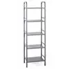 HAKU Möbel étagère Gris, métal - Dim.: L 40 cm x H 137 cm x P 28 cm, Style: Modern