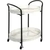 HAKU ENJOY YOUR HOME APPRECIEZ VOTRE INTERIEUR Paris Prix Desserte De Cuisine 2 Niveaux "Cannage" 70cm Noir