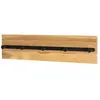 3S. x Home Garderobe murale en bois 5 crochets en métal noirs