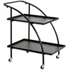 HAKU ENJOY YOUR HOME APPRECIEZ VOTRE INTERIEUR Desserte de Cuisine Design "Roulettes" 71cm Noir