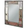 3S. x Home Garderobe murale 4 crochets miroir integré