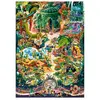 Heye Puzzle 2000 pièces : jardin botanique triangulaire