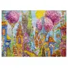 Heye Puzzle 1000 pièces : Charmant Village : Arbres Roses