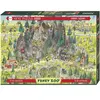 Heye HUCH!- Puzzle, Transylvanian Habitat 1000 Teile, Argent (Silver)