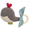 Sigikid - Hochet avec anneau en bois - Baleine - à partir de 3 mois