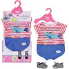 Pyjama de poupée BABY BORN Bath avec chaussures bleues - ZAPF