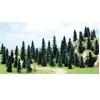 Busch Modélisme HO : Accessoires de décor : 50 sapins assortis