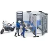 Bruder 62732 - Poste de police bworld avec moto de police