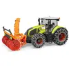 Bruder Bruder Tracteur Claas Axion 950 Avec Chaînes Et Souffleuse À Neige
