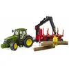 Jeux de voiture avec remorque forestière Bruder John Deere 7R 350 TU