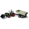 Easykado Tracteur Claas Vert Avec Fourche Et Remorque Bruder - La Boîte