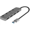 LINDY hub usb 3.0 4 ports argent